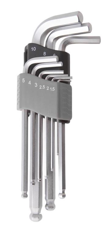 Jeu de 9 clés hexa CLAS OS 3220